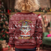 Hippie Car Santa Claus Christmas Kid Ugly Christmas Sweater Xmas Holiday Patterns - Wonder Print Shop