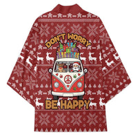 Hippie Car Santa Claus Christmas Kimono Xmas Holiday Patterns - Wonder Print Shop