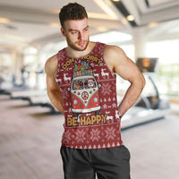 Hippie Car Santa Claus Christmas Men Tank Top Xmas Holiday Patterns - Wonder Print Shop