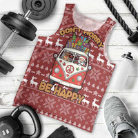 Hippie Car Santa Claus Christmas Men Tank Top Xmas Holiday Patterns - Wonder Print Shop