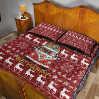 Hippie Car Santa Claus Christmas Quilt Bed Set Xmas Holiday Patterns - Wonder Print Shop