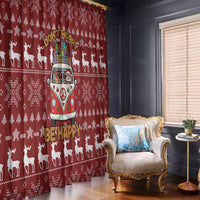Hippie Car Santa Claus Christmas Window Curtain Xmas Holiday Patterns - Wonder Print Shop