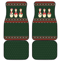 Christmas Bowling Rollin With My Snowmies Car Mats Xmas Holiday Patterns - Wonder Print Shop