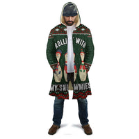 Christmas Bowling Rollin With My Snowmies Cloak Xmas Holiday Patterns - Wonder Print Shop