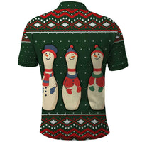 Christmas Bowling Rollin With My Snowmies Polo Shirt Xmas Holiday Patterns - Wonder Print Shop