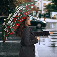 Christmas Bowling Rollin With My Snowmies Umbrella Xmas Holiday Patterns - Wonder Print Shop
