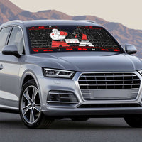 Christmas Boxing Santa And Krampus Auto Sun Shade Xmas Holiday Patterns - Wonder Print Shop