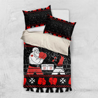 Christmas Boxing Santa And Krampus Bedding Set Xmas Holiday Patterns - Wonder Print Shop