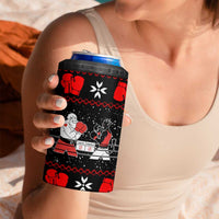 Christmas Boxing Santa And Krampus 4 in 1 Can Cooler Tumbler Xmas Holiday Patterns - Wonder Print Shop