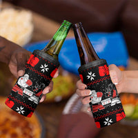 Christmas Boxing Santa And Krampus 4 in 1 Can Cooler Tumbler Xmas Holiday Patterns - Wonder Print Shop