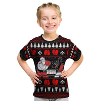 Christmas Boxing Santa And Krampus Kid T Shirt Xmas Holiday Patterns - Wonder Print Shop