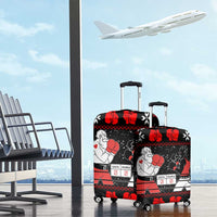 Christmas Boxing Santa And Krampus Luggage Cover Xmas Holiday Patterns - Wonder Print Shop