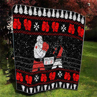 Christmas Boxing Santa And Krampus Quilt Xmas Holiday Patterns - Wonder Print Shop