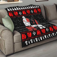 Christmas Boxing Santa And Krampus Quilt Xmas Holiday Patterns - Wonder Print Shop