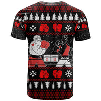 Christmas Boxing Santa And Krampus T Shirt Xmas Holiday Patterns - Wonder Print Shop