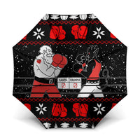 Christmas Boxing Santa And Krampus Umbrella Xmas Holiday Patterns - Wonder Print Shop