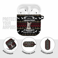 Christmas Bull Dog Terrier AirPods Case Xmas Holiday Patterns - Wonder Print Shop