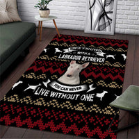 Christmas Bull Dog Terrier Area Rug Xmas Holiday Patterns - Wonder Print Shop