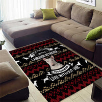 Christmas Bull Dog Terrier Area Rug Xmas Holiday Patterns - Wonder Print Shop