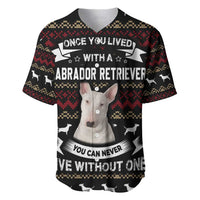 Christmas Bull Dog Terrier Baseball Jersey Xmas Holiday Patterns - Wonder Print Shop