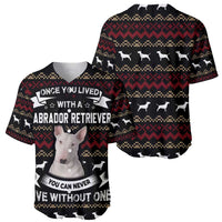 Christmas Bull Dog Terrier Baseball Jersey Xmas Holiday Patterns - Wonder Print Shop