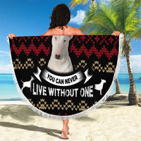 Christmas Bull Dog Terrier Beach Blanket Xmas Holiday Patterns - Wonder Print Shop