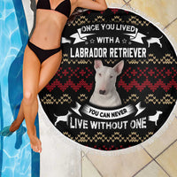 Christmas Bull Dog Terrier Beach Blanket Xmas Holiday Patterns - Wonder Print Shop
