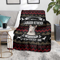 Christmas Bull Dog Terrier Blanket Xmas Holiday Patterns - Wonder Print Shop