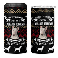 Christmas Bull Dog Terrier 4 in 1 Can Cooler Tumbler Xmas Holiday Patterns - Wonder Print Shop