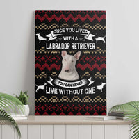 Christmas Bull Dog Terrier Canvas Wall Art Xmas Holiday Patterns - Wonder Print Shop