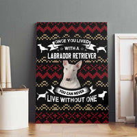 Christmas Bull Dog Terrier Canvas Wall Art Xmas Holiday Patterns - Wonder Print Shop