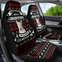 Christmas Bull Dog Terrier Car Seat Cover Xmas Holiday Patterns - Wonder Print Shop