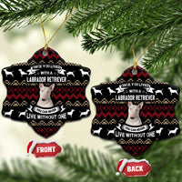 Christmas Bull Dog Terrier Ceramic Ornament Xmas Holiday Patterns - Wonder Print Shop