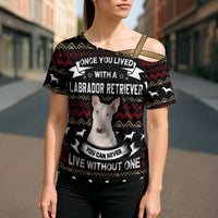 Christmas Bull Dog Terrier Cross Shoulder Shirt Xmas Holiday Patterns - Wonder Print Shop