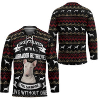 Christmas Bull Dog Terrier Hockey Jersey Xmas Holiday Patterns - Wonder Print Shop