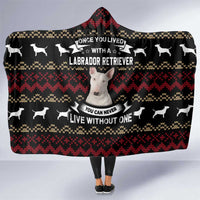 Christmas Bull Dog Terrier Hooded Blanket Xmas Holiday Patterns - Wonder Print Shop