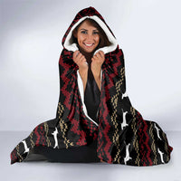 Christmas Bull Dog Terrier Hooded Blanket Xmas Holiday Patterns - Wonder Print Shop