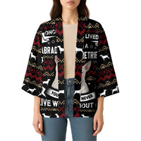 Christmas Bull Dog Terrier Kimono Xmas Holiday Patterns - Wonder Print Shop