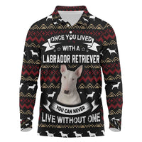 Christmas Bull Dog Terrier Long Sleeve Polo Shirt Xmas Holiday Patterns - Wonder Print Shop