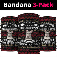 Christmas Bull Dog Terrier Neck Gaiter Xmas Holiday Patterns - Wonder Print Shop