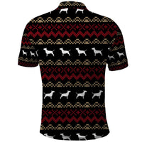 Christmas Bull Dog Terrier Polo Shirt Xmas Holiday Patterns - Wonder Print Shop