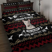 Christmas Bull Dog Terrier Quilt Bed Set Xmas Holiday Patterns - Wonder Print Shop