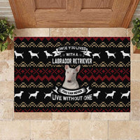 Christmas Bull Dog Terrier Rubber Doormat Xmas Holiday Patterns - Wonder Print Shop