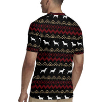 Christmas Bull Dog Terrier Rugby Jersey Xmas Holiday Patterns - Wonder Print Shop