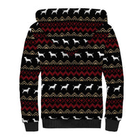 Christmas Bull Dog Terrier Sherpa Hoodie Xmas Holiday Patterns - Wonder Print Shop