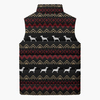 Christmas Bull Dog Terrier Sleeveless Puffer Jacket Xmas Holiday Patterns - Wonder Print Shop