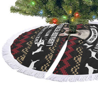 Christmas Bull Dog Terrier Tree Skirt Xmas Holiday Patterns - Wonder Print Shop