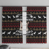 Christmas Bull Dog Terrier Window Curtain Xmas Holiday Patterns - Wonder Print Shop