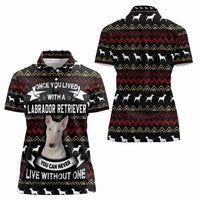 Christmas Bull Dog Terrier Women Polo Shirt Xmas Holiday Patterns - Wonder Print Shop