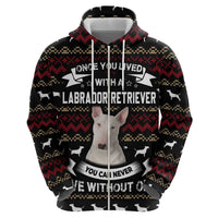 Christmas Bull Dog Terrier Zip Hoodie Xmas Holiday Patterns - Wonder Print Shop